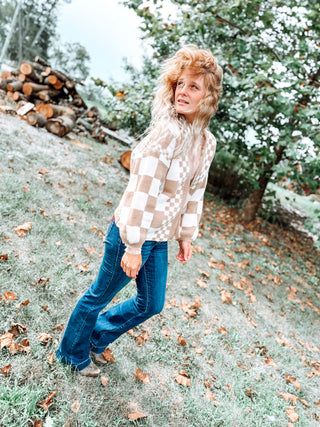 Check Mate Oversized Cardi