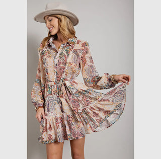 Fall Florals Midi Dress
