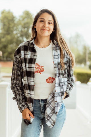 Contrast Plaid Flannel