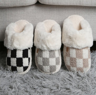 Cozy Check Slippers