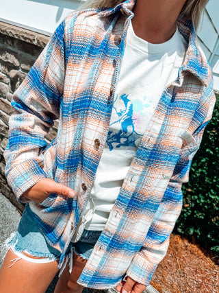 Cobalt Skies Flannel