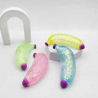 Pre Order - Banana Glitter Squish