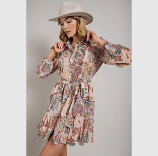 Fall Florals Midi Dress