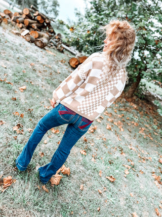 Check Mate Oversized Cardi