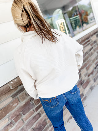 Fall air woven pullover
