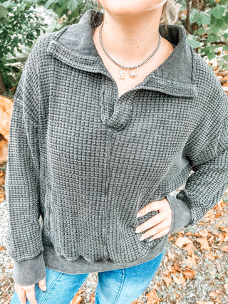 Mono B - Classy Waffle Pullover