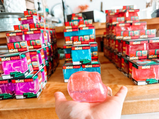 Neon Cubes Squishy