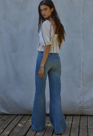 May Sunrise Tie Blouse