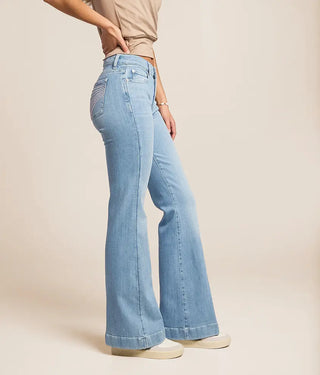 7FAMK Tailorless Indigo Bloom