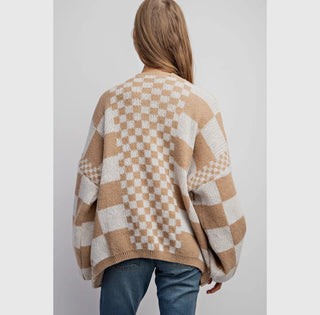 Check Mate Oversized Cardi