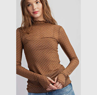 Poka Dotty Mesh Top