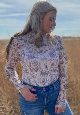 PREORDER Cottontail Mesh Top