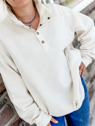 Fall air woven pullover