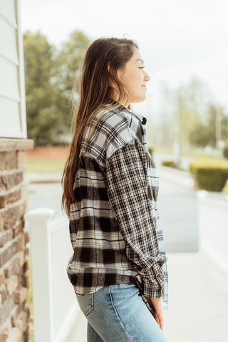 Contrast Plaid Flannel