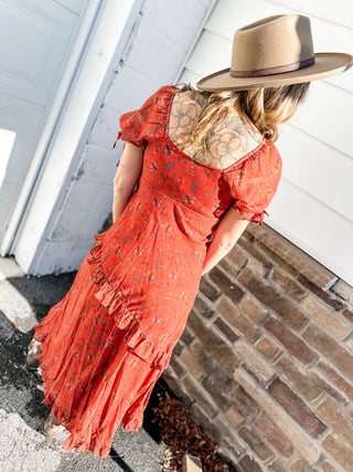 Rock & Roll Ruffled Maxi Dress