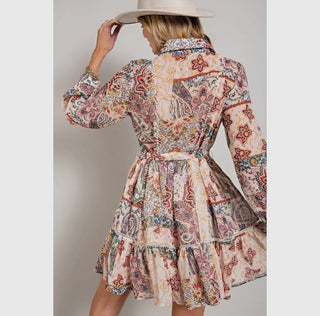 Fall Florals Midi Dress