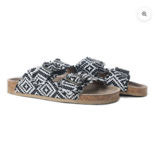 Ridge Denim Canvas Sandals