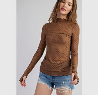 Poka Dotty Mesh Top