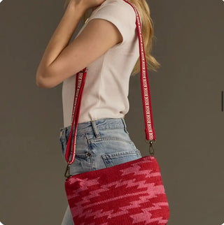 Red & Pink Aztec Crossbody