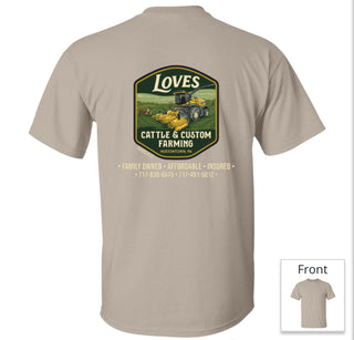 Love’s Cattle & Custom Farming Tee’s