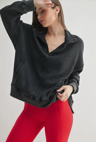 Mono B - Classy Waffle Pullover