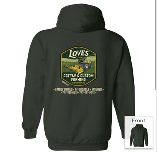 Love’s Cattle & Custom Farming Hoodies