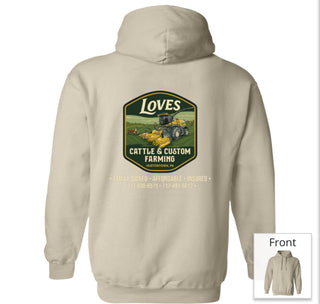 Love’s Cattle & Custom Farming Hoodies