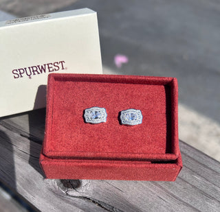 Ultra Mini Belt Buckle Earrings
