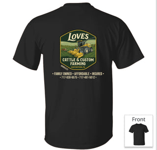Love’s Cattle & Custom Farming Tee’s