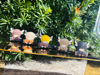 Highland Cow Straw Toppers