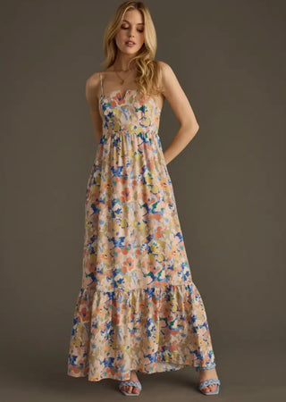 Multicolored Floral Maxi Dress