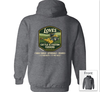 Love’s Cattle & Custom Farming Hoodies