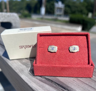 Ultra Mini Belt Buckle Earrings