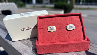 Ultra Mini Belt Buckle Earrings