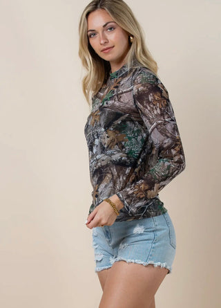 PREORDER Feral Camo Mesh Top