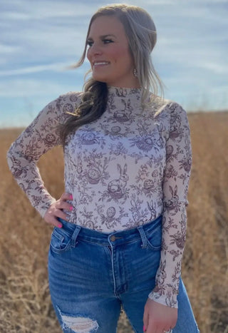 PREORDER Cottontail Mesh Top