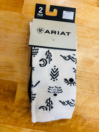 Ariat Western Doodle Crew Socks