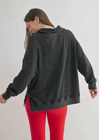 Mono B - Classy Waffle Pullover