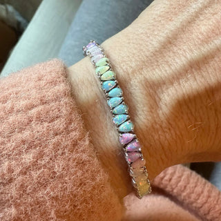 PRE ORDER!! Silver Opal Dancing Dreams Tennis Bracelet
