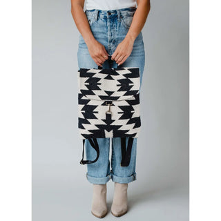 Cream & Black Aztec Backpack