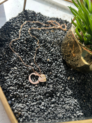 Custom Cut out Heart Pendant Necklace