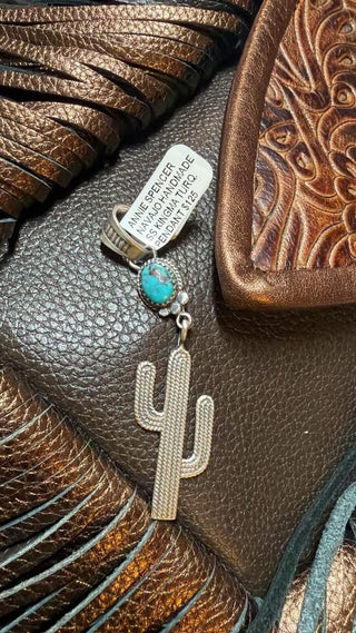 Cactus Navajo Kingsman Turq pendant