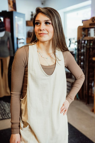 Mineral-Washed Lounge Jumpsuit