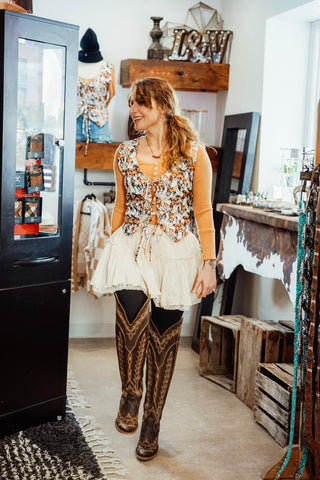 Buckaroo Front Tie Vest