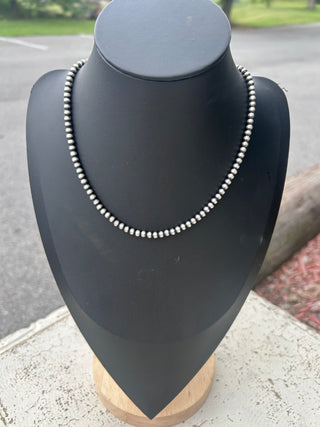 4mm 16in Navajo Pearl Necklace
