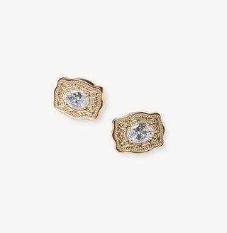 Ultra Mini Belt Buckle Earrings