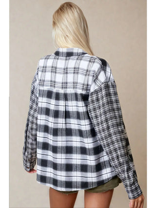 Contrast Plaid Flannel