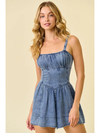 Bleached Denim Jumpsuit
