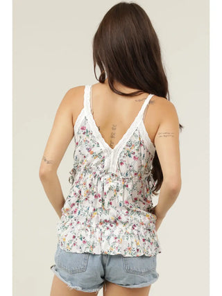 Floral Side Ties Tank