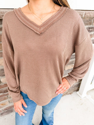Rustic Comfort Knit Top